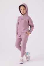 RP3500 تريننج للبنات قطن مع طاقية مبطن ودافئ لون ليلكي - الصورة 3