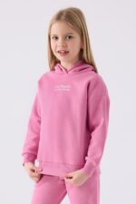 RP3500 تريننج للبنات قطن مع طاقية مبطن ودافئ لون زهري