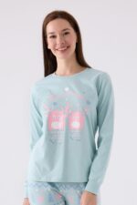 RP3486 طقم بيجاما من كولكشن الام وابنتها قطعتين قطن - الصورة 6