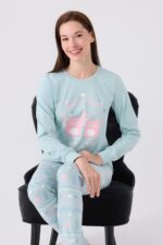 RP3486 طقم بيجاما من كولكشن الام وابنتها قطعتين قطن - الصورة 2