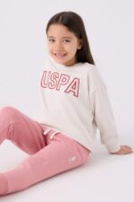 US1964 US POLO ASSN تريننج ماركة يو اس بولو للبنات قطن ثلاث خيوط - الصورة 5