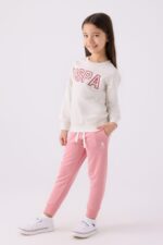 US1964 US POLO ASSN تريننج ماركة يو اس بولو للبنات قطن ثلاث خيوط - الصورة 2