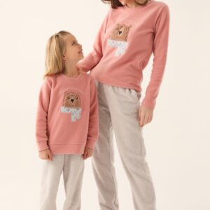 AR2656 طقم بيجاما فيليز دافئة من كولكشن الام وابنتها