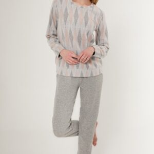 PC8764-S Pierre Cardin طقم بيجاما قطعتين للنساء دافئ