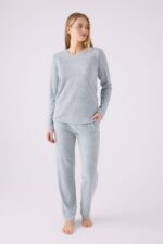 PC8908-S Pierre Cardin طقم بيجاما قطعتين لون ازرق مخضر