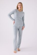 PC8908-S Pierre Cardin طقم بيجاما قطعتين لون ازرق مخضر - الصورة 5