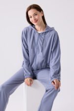 ⁦AR3110-S طقم تريننج للنساء قطعتين لون بترولي⁩ - الصورة ⁦7⁩