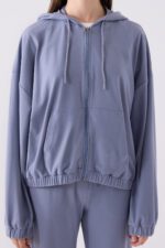 ⁦AR3110-S طقم تريننج للنساء قطعتين لون بترولي⁩ - الصورة ⁦4⁩