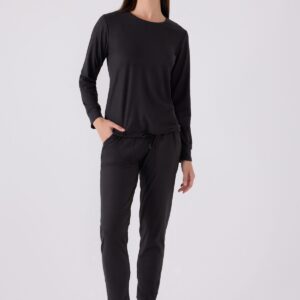 PC8925-S PIERRE CARDIN طقم تريننج للنساء قطعتين لون اسود