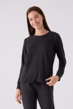 ⁦PC8925-S PIERRE CARDIN طقم تريننج للنساء قطعتين لون اسود⁩ - الصورة ⁦2⁩