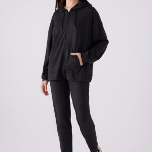 AR3111-S طقم تريننج للنساء قطعتين لون اسود