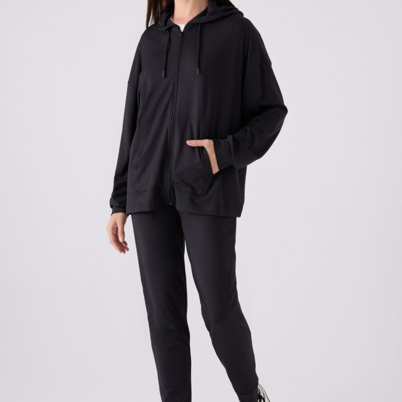 AR3111-S طقم تريننج للنساء قطعتين لون اسود