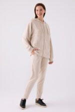 AR3111-S طقم تريننج للنساء قطعتين لون بيج