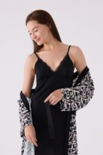 AR3114-S طقم قميص نوم قصير للنساء بتصميم مميز ومريح