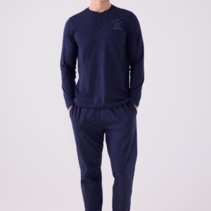 AR3130-S طقم بيجاما قطن للرجال كابلز لون كحلي