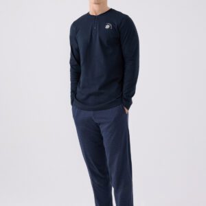 AR3166 طقم بيجاما قطن للرجال لون كحلي