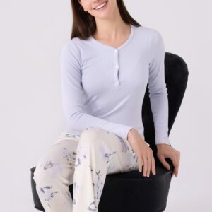 PC8884-S PIERRE CARDIN طقم بيجاما قطعتين للنساء قطن