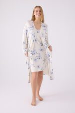 PC8886-S PIERRE CARDIN قميص نوم مع روب انيق ومريح