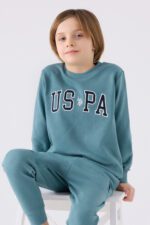 ⁦US1914 US POLO تريننج ماركة يو اس بولو الاصلية للاولاد قطن ثلاث خيوط⁩ - الصورة ⁦2⁩