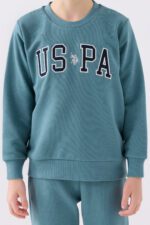 ⁦US1914 US POLO تريننج ماركة يو اس بولو الاصلية للاولاد قطن ثلاث خيوط⁩ - الصورة ⁦4⁩