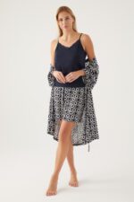 PC8839-S Pierre Cardin طقم شورت ثلاث قطع مع روب