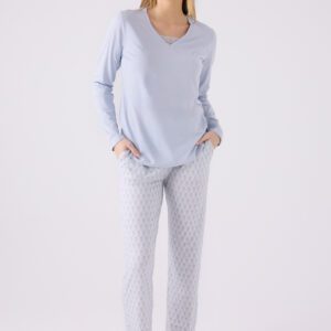 PC8887-S PIERRE CARDIN طقم بيجاما قطن قطعتين بتصميم مميز انيق ومريح