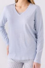 ⁦PC8887-S PIERRE CARDIN طقم بيجاما قطن قطعتين بتصميم مميز انيق ومريح⁩ - الصورة ⁦2⁩