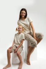 AR3301 طقم برمودا قطعتين قطن من كولكشن العائلة