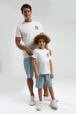 ⁦AR3318-2 طقم شورت من كولكشن الاب مع ابنه قطن قطعتين⁩ - الصورة ⁦12⁩