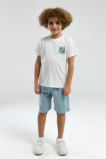 ⁦AR3318-2 طقم شورت من كولكشن الاب مع ابنه قطن قطعتين⁩ - الصورة ⁦9⁩