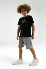 ⁦AR3320 طقم شورت من كولكشن الاب مع ابنه قطن قطعتين⁩ - الصورة ⁦3⁩