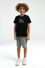 ⁦AR3320 طقم شورت من كولكشن الاب مع ابنه قطن قطعتين⁩ - الصورة ⁦5⁩