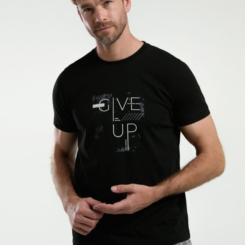 AR3350 طقم بيجاما قطن قطعتين بنطال كاروهات مع بلوز لون اسود