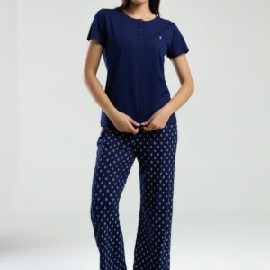 PC8953 PIERRE CARDIN  طقم بيجاما قطعتين للنساء لون كحلي