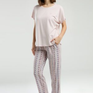 PC8955-S PIERRE CARDIN  طقم بيتي قطن قطعتين بتصميم مميز