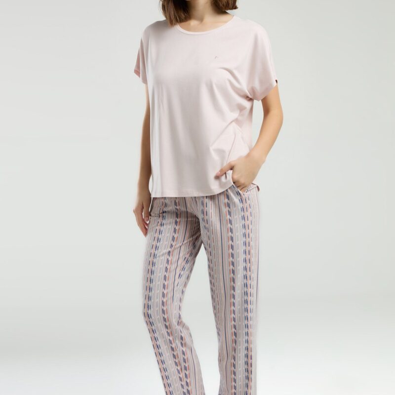 PC8955-S PIERRE CARDIN  طقم بيتي قطن قطعتين بتصميم مميز