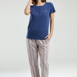 PC8956 PIERRE CARDIN طقم بيتي قطن بتصميم مميز