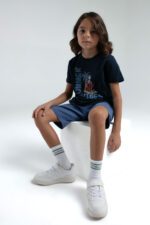 ⁦RP3543 طقم شورت قطن للاولاد قطعتين⁩ - الصورة ⁦5⁩