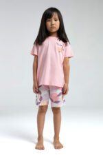 ⁦RP3618-2 طقم شورت للفتيات قطن قطعتين⁩ - الصورة ⁦5⁩