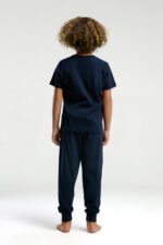 ⁦US2016 US POLO ASSN طقم بيجاما قطن قطعتين للاولاد لون كحلي⁩ - الصورة ⁦6⁩