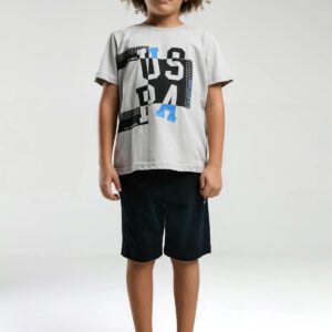 US2052 US POLO ASSNطقم شورت للاولاد قطعتين قطن