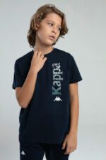 38257HW KAPPA BRAND بلوز نصف كم قطن للاولاد لون كحلي