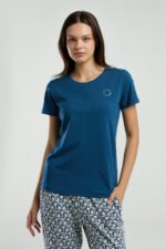 ⁦AR3212-S طقم بيجاما للنساء قطعتين قطن⁩ - الصورة ⁦2⁩