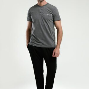 AR3348-S طقم بيجاما ثلاث قطع قطن للرجال مع علبة كرتون