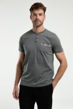 ⁦AR3348-S طقم بيجاما ثلاث قطع قطن للرجال مع علبة كرتون⁩ - الصورة ⁦4⁩