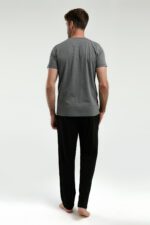 ⁦AR3348-S طقم بيجاما ثلاث قطع قطن للرجال مع علبة كرتون⁩ - الصورة ⁦6⁩