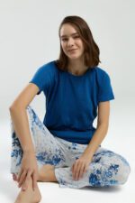 ⁦PC8968-S Pierre Cardin طقم بيجاما قطن قطعتين⁩ - الصورة ⁦5⁩