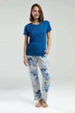 ⁦PC8968-S Pierre Cardin طقم بيجاما قطن قطعتين⁩ - الصورة ⁦3⁩