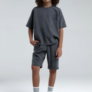 RP3568 طقم شورت للاولاد قطن ثلاثة خيط