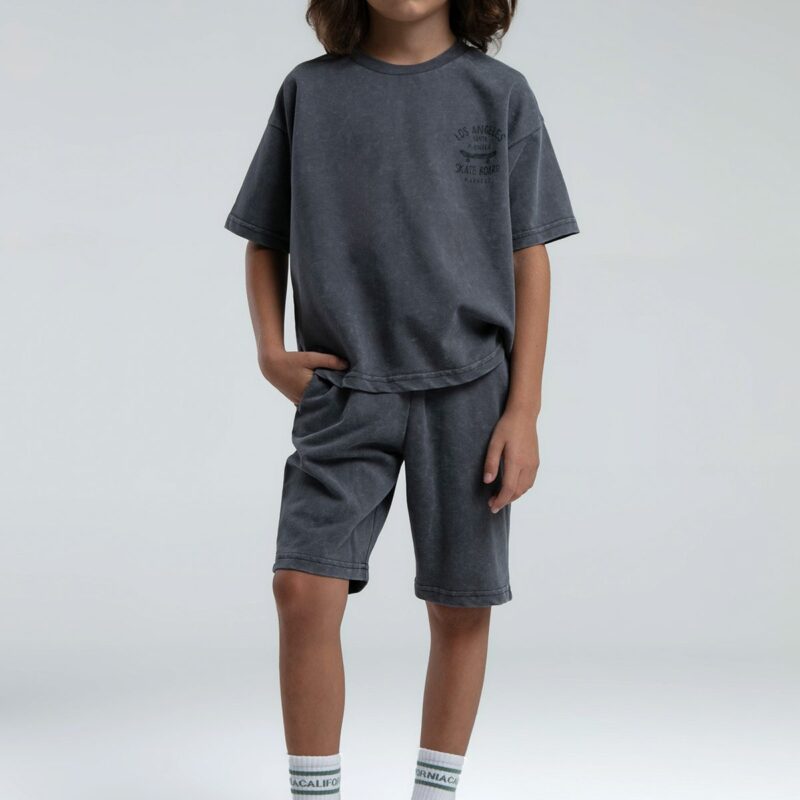 RP3568 طقم شورت للاولاد قطن ثلاثة خيط